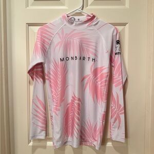 Monbarth St. Barth Pink Palm Swim Long Sleeve